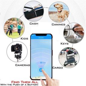 img 2 attached to 📱 Ultimate 4-Pack Bluetooth Tracker & Key Locator - Smart App Control, GPS Tracking Device for Kids, Pets, Wallet, Luggage - iOS & Android Compatible