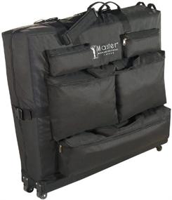 img 4 attached to Black Universal Wheeled Massage Table Carry Case by Master Massage