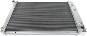 img 1 attached to 🔥 62mm Core 4 Row Aluminum Radiator for Chevy/GMC Blazer, C/K Series Pickup Truck and More V8 Models (1973-1991) - 19 x 28-1/4" Core