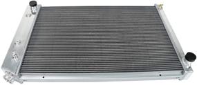 img 3 attached to 🔥 62mm Core 4 Row Aluminum Radiator for Chevy/GMC Blazer, C/K Series Pickup Truck and More V8 Models (1973-1991) - 19 x 28-1/4" Core