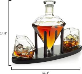 img 2 attached to Wine Savant Diamond Whiskey Decanter