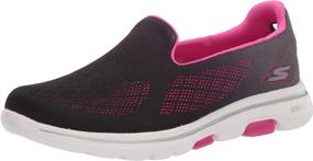 img 4 attached to 👟 Skechers Women's Go Walk 5 Ombre Mesh Slip-on Sneaker: Lightweight and Stylish Comfort for Active Women