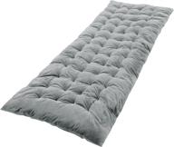 🏕️ varbucamp xl camping cot pad for adults - thick cotton mattress pad, comfortable sleep - gray/blue/black, 75’’x 28’’ логотип