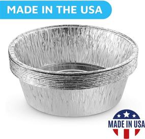 img 3 attached to 🔥 MontoPack 9’’ Round Disposable Dutch Oven Aluminum Foil Liners - No Mess, Easy to Clean, Durable & Sturdy Tins for Camping, Baking, BBQ, Indoor & Outdoor Cooking - Made in USA 10 Pack - Time-Saving Solution!