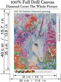 img 3 attached to 🎨 AIRDEA DIY 5D Animals Diamond Painting Kits for Adults Kids: Full Drill Flowers Diamond Art Gem Painting Embroidery Rhinestone Mosaic Making Cross Stitch Arts Craft for Home Wall Decor - 30x40 cm