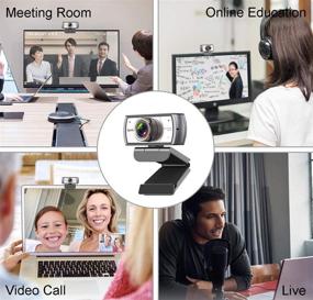 img 1 attached to 🎥 High Definition 1080P Webcam with Microphone, Tripod, and 120° Wide Angle Lens – Ideal for PC, Laptop, Mac, Windows – Full HD Live Streaming USB Camera for Video Conferencing and Online Meetings