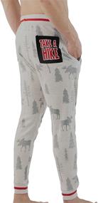 img 2 attached to 👖 Large Men's Sleep & Lounge Clothing: LazyOne Plaid Men's Joggers