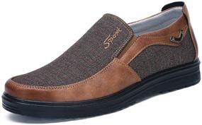 img 4 attached to 👞 Premium Quality Men's Breathable Polyurethane Loafers: Exceptional Anti-Skid Comfort and Style