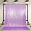7ft x 7ft light purple sequin backdrop curtain glitter photo booth backdrop for wedding birthday baby shower event decor logo