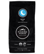 ☕ organic decaf coffee, swiss water process, dark roast, whole bean, 10 oz - fairtrade, kosher - kicking horse coffee logo