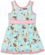 👗 adorable disney moana fit and flare dress for toddler girls - exquisitely soft logo