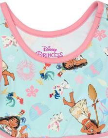 img 1 attached to 👗 Adorable Disney Moana Fit and Flare Dress for Toddler Girls - Exquisitely Soft