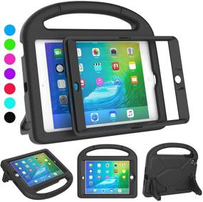img 4 attached to SUPLIK iPad Mini 1/2/3 for Kids - Shockproof Protective Cover with Handle Stand and Built-in Screen Protector, Suitable for 7.9 inch Apple iPad Mini 1st/2nd/3rd Generation, Black