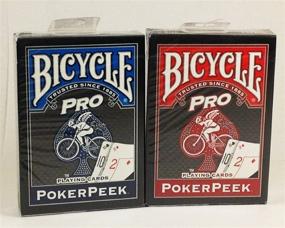 img 4 attached to 🃏 Enhance Your Poker Game with Poker Bicycle Pro Peek Playing Cards - 2 Decks!