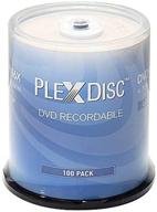 📀 plexdisc dvd+r 4.7gb 16x branded recordable media disc - 100 pack cake box (ffp) 63c-815-bx logo