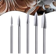 🔧 enhance your woodworking experience with our universal fitment wood carving and engraving drill bits - set of 5 logo