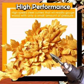 img 1 attached to 🔧 Enhance Your Woodworking Experience with our Universal Fitment Wood Carving and Engraving Drill Bits - Set of 5