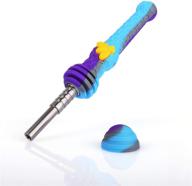 🐝 blue/purple silicone honey bee with cap - 6.3 inches logo