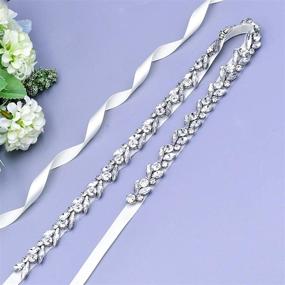 img 2 attached to Azaleas Bridal Rhinestone Bridesmaid Dress Women's Accessories and Belts