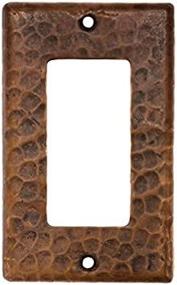 img 1 attached to 🔌 Oil Rubbed Bronze Copper Ground Fault/Rocker GFI Switch Plate Cover by Premier Copper Products