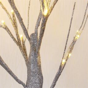 img 1 attached to Bolylight LED Birch Money Tree Table Lamp - Stunning Home/Christmas/Party/Festival/Wedding Decoration, 1.5ft Silver Night Light Centerpiece