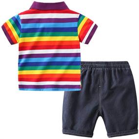img 3 attached to Aimehonpe Toddler Clothes Shorts Outfits Boys' Clothing for Clothing Sets