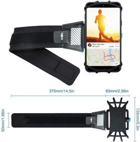 img 1 attached to 📱 LOVPHONE 180° Rotatable Phone Running Armband for iPhone 13/12/11, XR/Xs/X, Note 8/S8/S7 Edge: Sporty & Secure Phone Holder Armband