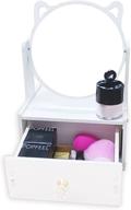 💄 360-degree swivel cosmetic organizer makeup mirror vanity for bathroom, dresser, vanity, and countertop logo