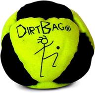 🌍 yellow world footbag dirtbag: the ultimate hacky sack logo