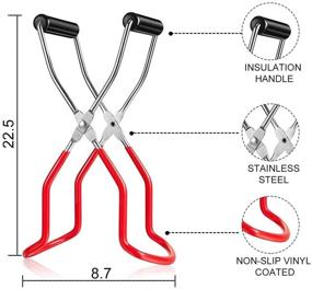 img 3 attached to 🍏 Canning Supplies Set with Jar Lifter, Jar Opener, and Bottle Brush - Perfect Canning Kits for Beginners