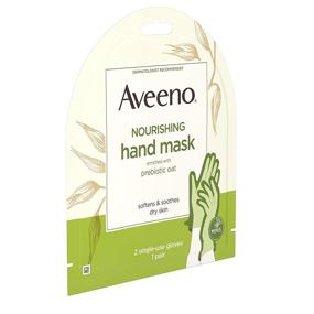 img 2 attached to Introducing Aveeno Moisturizing Hand Therapy Mask With Oat - Nourishing & Soothing Skincare for Dry Hands - 2 Ea, 2count