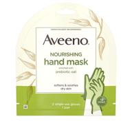 introducing aveeno moisturizing hand therapy mask with oat - nourishing & soothing skincare for dry hands - 2 ea, 2count logo