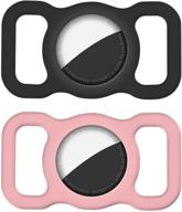 🔎 apple airtag locator cover - gps cases for apple airtag - suitable for dog and cat accessories collar - anti-loss locator and positioning tracker for the elderly, children, and bag (2 pack) logo