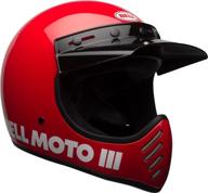 bell moto-3 helmet (gloss red - x-small) logo