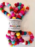 colorful trader joe's 9 ft felted wool garland: festive decor for every occasion логотип