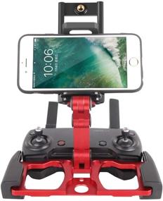 img 4 attached to 🔴 RC GearPro Foldable Aluminum Alloy Remote Control Monitor Holder - Red