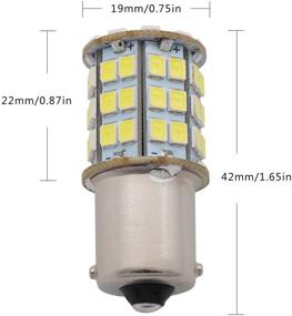 img 2 attached to Лампа GRV Ba15s 1156 1141 LED 4W 56-2835SMD супер яркая - освещение интерьера автодома, прицепа, кемпера - холодный белый, 6 шт. в упаковке
