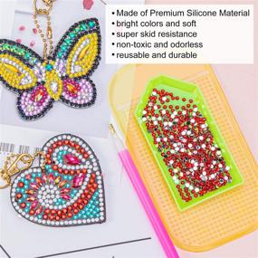 img 2 attached to 🎨 Non-Slip Sticky Mat for Diamond Painting - 6 Piece Set | Universal Gel Pad for 5D Diamond Embroidery Accessories - 5.6 x 3.3 Inch Anti-Slip Tools for Kids and Adults