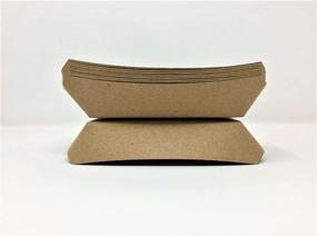 img 3 attached to Premium Mr. Miracle 7 Inch Kraft Paper Hot Dog Tray (100 Pack) - Disposable, Recyclable, Biodegradable - Made in USA