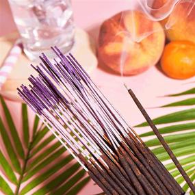 img 2 attached to 🥭 Invigorating Aromatherapy Experience: Wild Berry Mango Passion Incense Sticks Bulk Pack, 100 Pieces, 11-inch