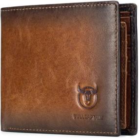 img 4 attached to Genuine Leather BULLCAPTAIN Wallets with Windows