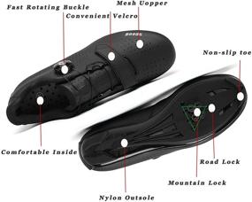 img 1 attached to 🚲 Comfortable Women's Cycling Shoes with Premium Spinning Cleats