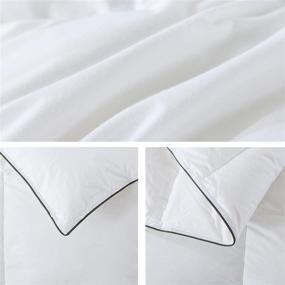 img 1 attached to Подушка LuxHoom Premium Comforter Insert из хлопкового постельного белья для покрывал и пуховых одеял