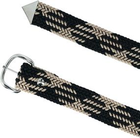 img 1 attached to Double Mens Braided Belt Multi Men's Accessories and Belts