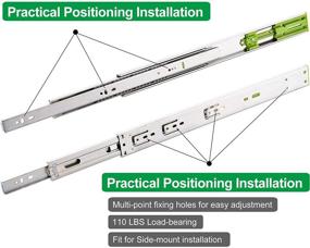 img 1 attached to 🔓 Unlock Extra Space with VALISY 3-Section Extension Ball Bearing: A Versatile Storage Solution