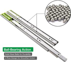 img 2 attached to 🔓 Unlock Extra Space with VALISY 3-Section Extension Ball Bearing: A Versatile Storage Solution