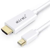 кабель высокого качества mini displayport to hdmi для imac, macbook и пк - 6 футов, совместим с thunderbolt - белый логотип