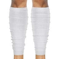 🦵 sleefs calf compression leg sleeves - adult football leg sleeves for enhanced performance and shin splint support in white логотип