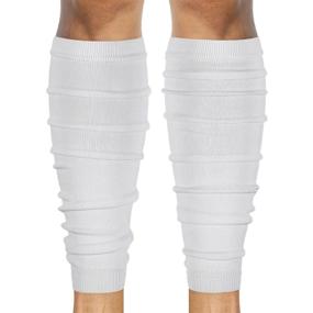 img 4 attached to 🦵 SLEEFS Calf Compression Leg Sleeves - Adult Football Leg Sleeves for Enhanced Performance and Shin Splint Support in White