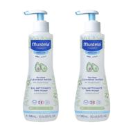 👶 mustela baby cleansing water: no-rinse micellar water with avocado & aloe vera for baby's face, body & diaper - buy now in various sizes - 1 or 2-pack logo